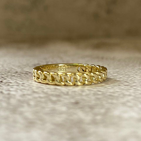 Small Chainlink Band Ring