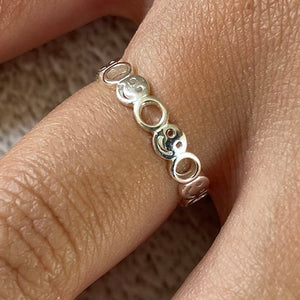 Smiley Eternity Band Ring