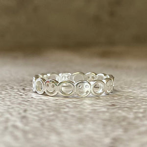 Smiley Eternity Band Ring