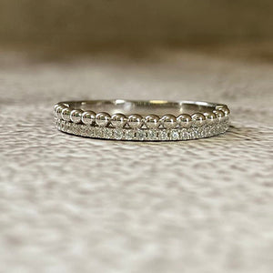 Cubic Zirconia Bubble Band Ring