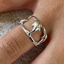 Dolphin Double Band Ring