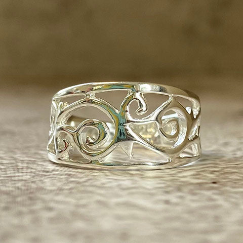 Swirl Filigree Band Ring