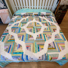 Assorted Wavy Log Cabin King Quilts