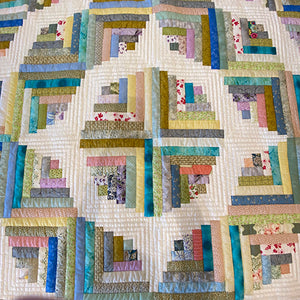 Assorted Wavy Log Cabin King Quilts