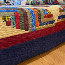 Assorted Wavy Log Cabin King Quilts