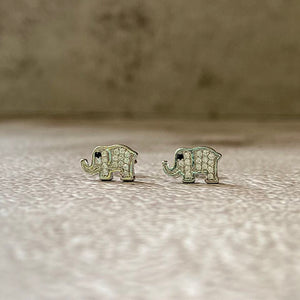Sparkle Elephant Earrings