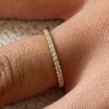 Cubic Zirconia Thin Twisted Band Ring