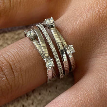 5 Woven Bands Etched Ring