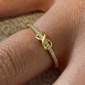 Infinity Knot Thin Band Ring