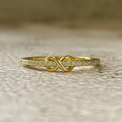 Infinity Knot Thin Band Ring