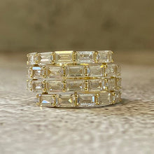 Baguette 4 Band Open Ring