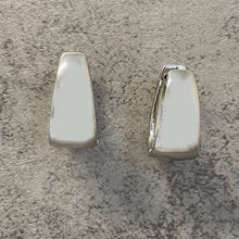 Wide Oval Hoop Earrings