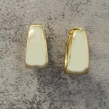 Wide Oval Hoop Earrings