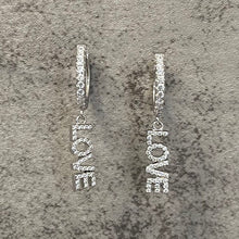 Love Huggie Dangle Earrings