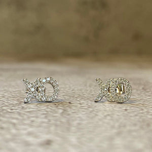 Pave XO Stud Earrings