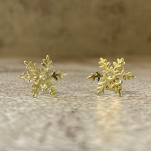 Large Snowflake Stud Earrings