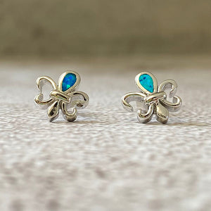 Fleur de Lis Stud Earrings