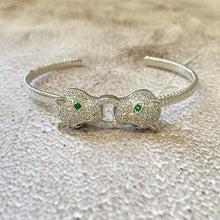 Wildcat Open Bangle Bracelet