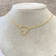 Thin Open Heart Necklace