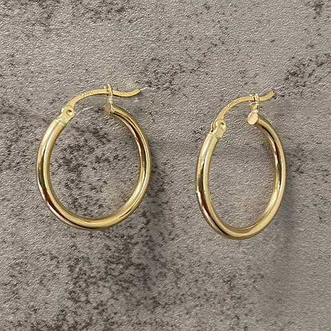 20mm Hinge Hoop Earrings