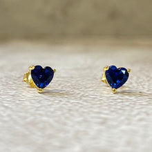 Crystal Heart Stud Earrings