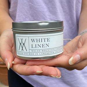 White Linen Coconut Wax Candle