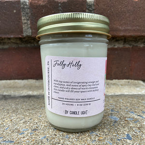 Jolly Holly 8 oz Friendship Candles