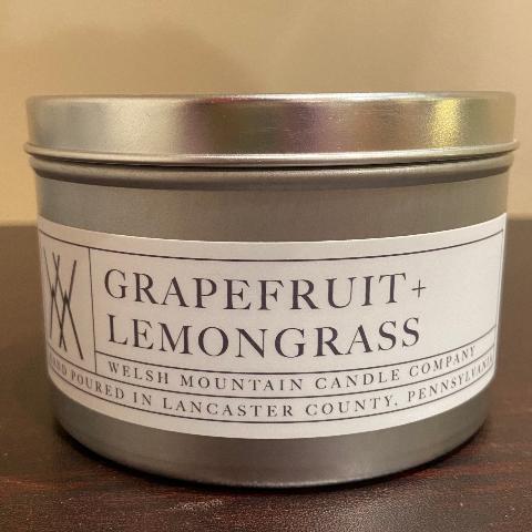 Grapefruit + Lemongrass Coconut Wax Candle