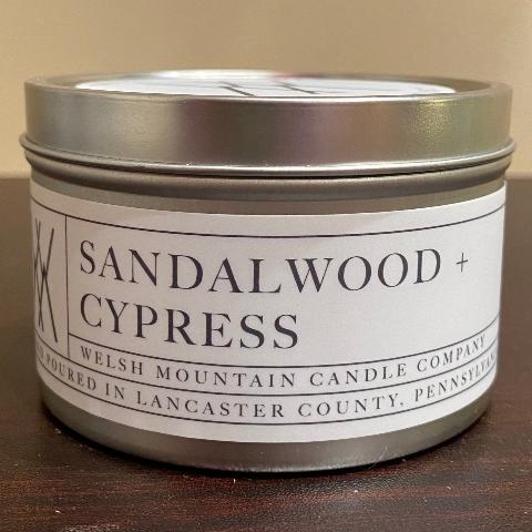 Sandalwood + Cypress Coconut Wax Candle