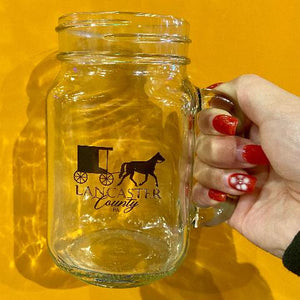 Buggy Mason Jar with Handle