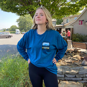 Misty Scene Mountain Long Sleeve Tee