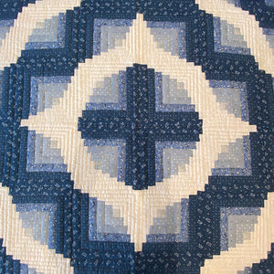 Curvy Log Cabin King Quilt