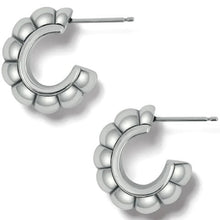 Mystic Moon Scallop Hoop Earrings