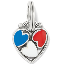 Patriotic Heart Charm