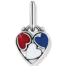 Patriotic Heart Charm