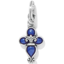 Fleur Di Lis Cross Charm