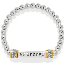 Meridian Grateful Two Tone Stretch Bracelet