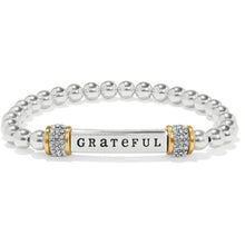 Meridian Grateful Two Tone Stretch Bracelet