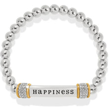 Meridian Happiness Two Tone Stretch Bracelet