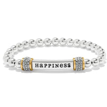 Meridian Happiness Two Tone Stretch Bracelet