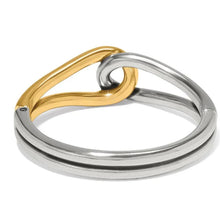 Interlok Curve Two Tone Hinged Bangle