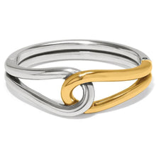 Interlok Curve Two Tone Hinged Bangle