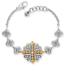 Alcazar Heart Two Tone Bracelet