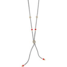 Two-Tone Petite Y Necklace