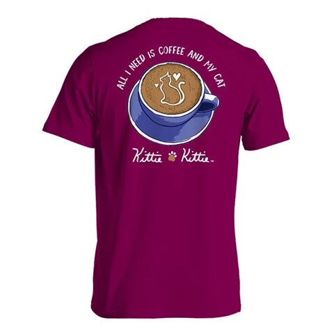 Coffee & My Cat Kittie T-Shirt