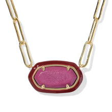 Elisa Enamel Frame Paperclip Necklace