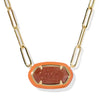 Elisa Enamel Frame Paperclip Necklace