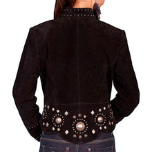 Suede Jacket with Standing Collar