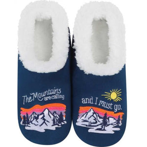 The Mountains are Calling Slippers