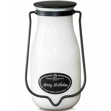 Merry Mistletoe Milkbottle Candles